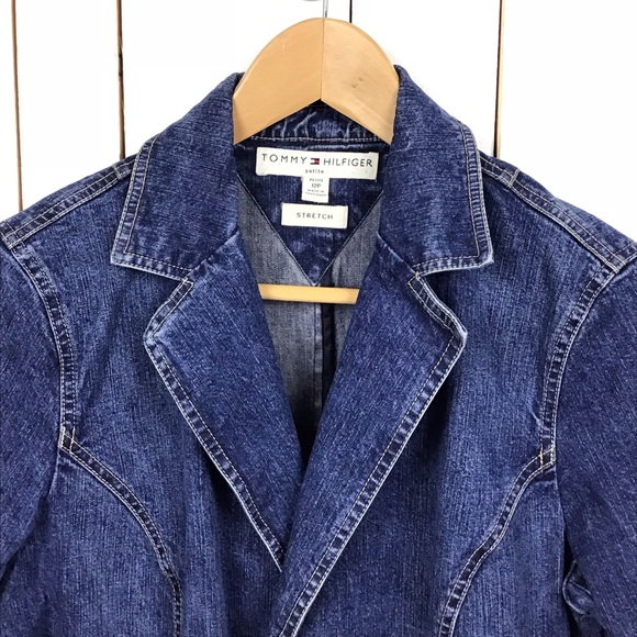Tommy Hilfiger Denim Jacket Size 12P - Picture 3 of 6